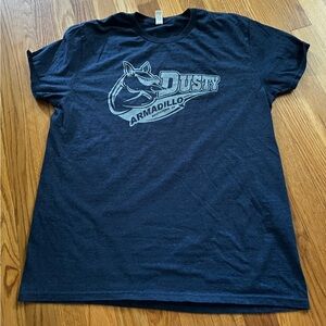 Size Large Fruit of the Loom Dusty Armadillo black short sleeve tshirt